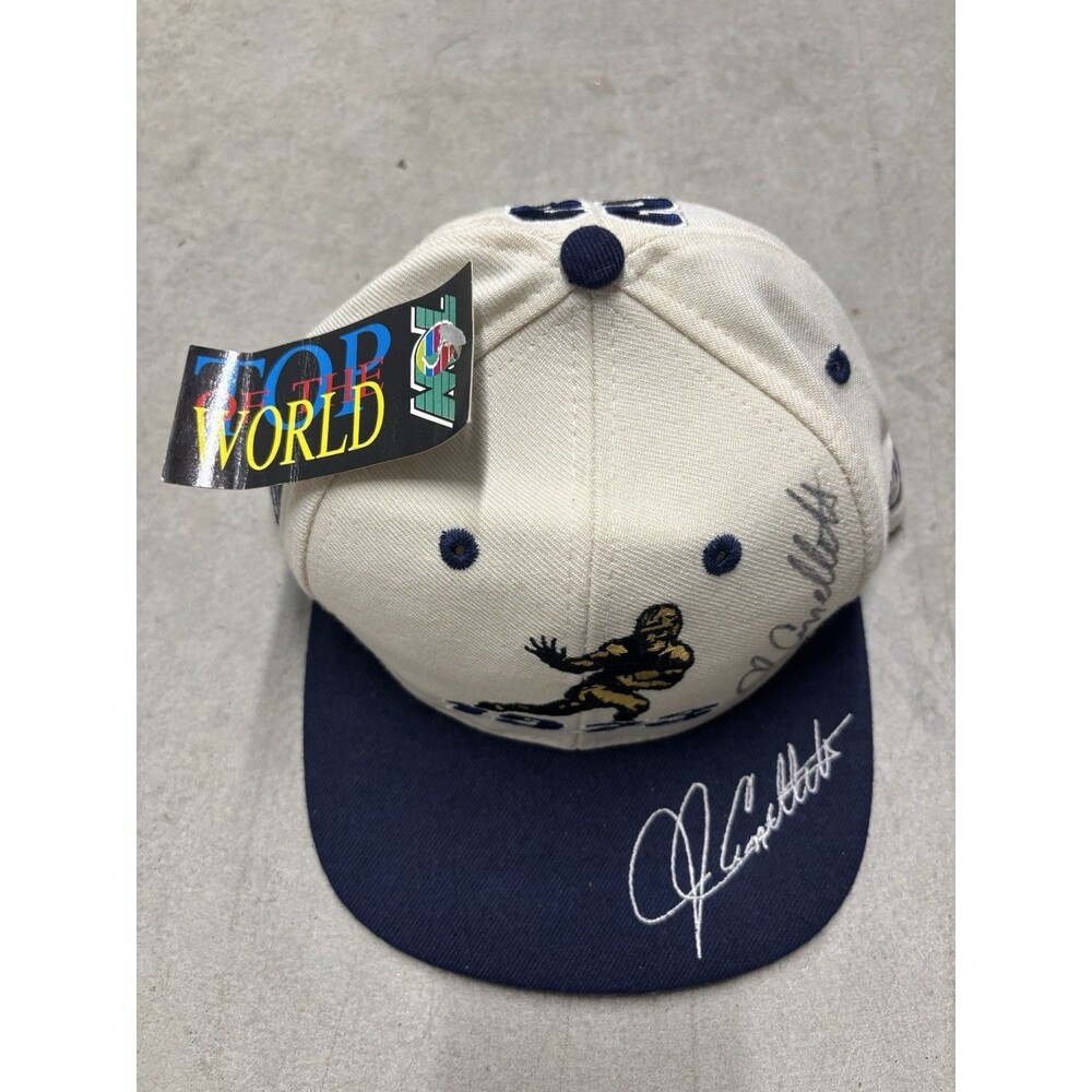 Vintage Penn State John Cappelletti Top Of The World‎ Hat Signed Autograph NWT